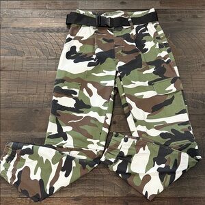 Women’s VIP Camo Jogger Cargo Pants Pockets Elastic Waistband and Leg Holes